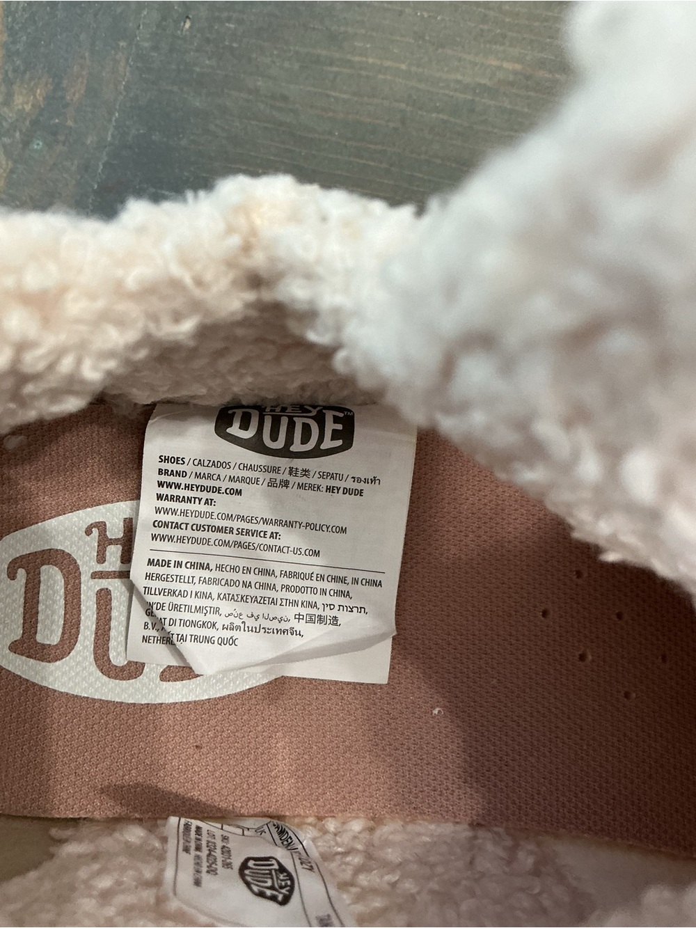 HEY DUDE Camden Suede Cozy Women’s Boots Tan Size 7 - Picture 4 of 10